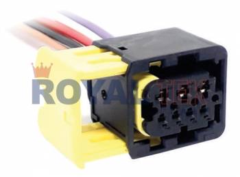 FICHA DE CONEXION ROYALTEK 7 (SIETE) VIAS FARO TRASERO MERCEDES BENZ (ACROS) - VENTA EN PAQUETES DE 5 UNIDADES ---